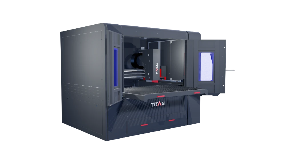 Laser cu fibră optică Titan T1 Compact Fibre Laser cutter - România